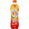 HÖLLINGER Bio Ice Tea alla Pesca, Bevanda Frizzante Biologica Senza Caffeina, 500ml, con 30% di Zucchero in Meno, Bottiglia in Plastica PETE (Confezione da 6)