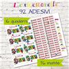 Generico Kit Set 90 Etichette Adesive personalizzate con nome e ''MARIO'' materie per bambini a scuola asilo ed elementari, Adesivi per Materiale scolastico, Quaderni, Matite, Penne