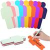 BEIMEIII Set di 200 biglietti colorati per presentazione, 20 x 8 cm, 10 colori, per ufficio, scuola, presentazione