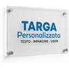 ATS Incisione Targhe & Timbri Targa Personalizzata in Plexiglass - Insegna per Studio, Ufficio, Attività, B&B e Case Vacanze - Medico, Avvocato, Dentista - Incisione Laser - Interno/Esterno - Made in Italy (30x40 cm)