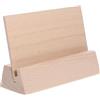 WRITWAA Porta Calendario Geniale in Legno Base Per Esposizione Di Biglietti d Auguri Porta Cartoline Da Tavolo Supporto in Legno Rustico Per Segnaposto