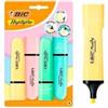 BIC Set 4 Evidenziatori Highlighter Pastel BIC