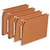 Oxford Elba - 400126814 Cartelle Sospese per Cassetto, Interasse 33, Fondo V, Formato Esterno 32.4 x 26.6, Arancio, Confezione da 25 Pezzi