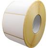Generico Etichette Vellum Neutre in Bobina 80x100 - Adesivo Rinforzato - Stampabili con Ribbon - Alta Qualità per Stampanti a Trasferimento Termico (1, 2500, unità)