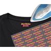 CrisPhy 40 etichette adesive per abbigliamento personalizzate. Dimensioni: 40 x 13 mm. Mini adesivi termoadesivi da stiro
