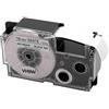 vhbw Cassetta nastro compatibile con Casio KL-2000, KL-750E, KL-300, KL-70E, KL-200E, KL-7000 etichettatrice 5,5m x 18 mm nero su bianco