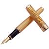 Gullor Jinhao 1200 Penna stilografica con punta piegata e clip, colore variabile 1 Penna stilografica dorata.