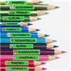 Colorfamily Etichette adesive personalizzate con nome per matite, penne, libri quaderni, scuola, asilo, elementari. Set da 100 pezzi, dimensioni 4,6 x 0,8 cm