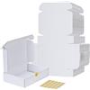 RLAVBL Scatola di Cartone a Doppia faccia 22.9x15.3x5.1cm,Set 25 Bianca