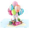 ORIGAMO Originali Biglietto Hb Dog Pop-Up - Hb Dog - Biglietto regalo 3D per compleanno e ricorrenze, Biglietto di auguri con busta ideale per stupire