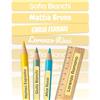 melu kids® Etichette Adesive Personalizzate Scuola (75 pz, Giallo) | Etichette Adesive per Matite e Cancelleria, Etichette Personalizzate Scuola con Nome, Resistenti all'Acqua e Lavastoviglie