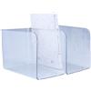 DLBTWDOYLS Magazine File Manager, Organizer Verticale Portadocumenti in Plastica Trasparente, Ufficio, Casa, Archivi Desktop Scolastici, Strumenti per Archiviazione Libri, 2 pz (basso)
