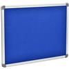 Danieli | Bacheca in Feltro Blu 60 × 45 | Pannello in Feltro Blu con Telaio in Alluminio e Coprivite a Scomparsa. Lavagna da Muro per Foto e Avvisi.