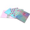 Scuola QUADERNI SCUOLA 5 pezzi Chiara Ferragni a righe Formato A5-21x15cm + penna multicolore profumata + portachiave paillettes