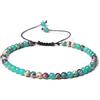 Generic Bracciale di pietra dura chakra talismano uomo donna unisex regolabile (Shoushan pietra)