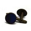 Handmade 2 gemelli polsino bottoni costume retro resina blu notte ultramarino bronzo bronzo 14mm regalo personalizzato noel compleanno matrimonio uomo amico coppia maestro papà giorno