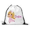 GioCandles Zainetto Ballerine Danza Classica Personalizzato con Nome Bambine | Poliestere 210D, 34x44 cm, Disponibile in 6 Colori, Per Scuola, Asilo, Sport e Tempo Libero