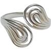 Handmade Anello in argento sterling 925 lavorato a mano, larghezza 18 mm, peso 2,7 g