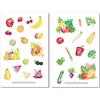 Jellyfish Stickers Set di adesivi frutta e verdura | Adesivi colorati | Adesivi per il diario | Adesivi per il cibo | Adesivi per l'agenda | Adesivi per la cucina, per la cucina e per i vegetariani