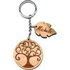 Handmade Portachiavi personalizzato albero della vita - il regalo perfetto per le maestre o gli alunni - decorazione bomboniere nascita, battesimo, comunione, cresima, laurea - idea regalo chiusura scuola