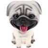 F Fityle Cruscotto/Auto Testa Cilindrica in Resina per Cani con Testa Bobble per La Decorazione di Veicoli Automobilistici, Carlino