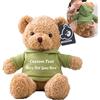 MeterBear Orso di Peluche Personalizzato con Nome Foto Personalizzato Teddy Bear, Orsacchiotto Peluche come Regalo Personalizzati per Donne Uomini a San Valentino, Regali Anniversario (30cm)