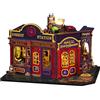 Shylamb Kit fai da te per angolo libri - Kit fai da te in miniatura per casa delle bambole con mobili e luce LED, puzzle 3D in legno, fermalibri artistici in legno, kit di modelli per adulti da costruire
