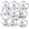 Toyhood 9 Pezzi Palle da Spiaggia, 8 Pollici Palloni da Spiaggia Gonfiabili, Glitterate Pallone da Spiaggia, Gonfiabile Palla da Piscina per Bambini Adulti Eestive all'aperto, Estiva, Spiaggia (Argento)