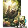 LKASGCBY puzzle 1000 pezzi per adulti Bradipo nella foresta pluviale Giochi educativi Decorazione della casa Collezione di artisti, Belle arti 75x50cm