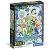 Clementoni - Puzzle 1000 Pezzi per Adulti e Ragazzi, Illustrazione con Tema Rick and Morty, Idea Regalo, Made in Italy, 50x70 cm, Poster Incluso, 37510