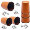 Zyluniy Set 6 Tazze per Dadi in Pelle PU Premium con 36 Dadi, per Viaggi, Feste, Bar e Giochi