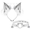 YAEGIMHT Costume da cosplay realizzato a mano con orecchie di gatto