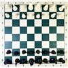 xunfu Scacchi con Scacchiera Portatile, Arrotolabile Scacchiera Giochi da Viaggio, Scacchiere e Scacchi per Giochi da Tavolo Adulti, 50x50cm