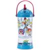 Disney Store Official Bicchiere con cannuccia palla di neve Toy Story, base glitterata con Alieno, Woody e Jessie, H 19 cm, capienza 310 ml,adatta per bambini dai 4 anni in su