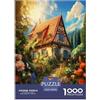 DLONIRPEX Mountain Village Cottage Jigsaw Puzzle Impossibili 1000 Pezzi Decorazione Per La Casa. Rilassamento E Intelligence Per Adulti E Ragazzi Da 14 Anni 70x50cm/1000pcs