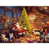 Maimeili Puzzle da 500 Pezzi su Carta Resistente e Antipolvere con Poster Guida a Colori Tema Natalizio Divertimento Familiare Esposizione in Casa (52×38 cm)