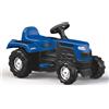 Dolu Trattore a pedali Ranchero per Bambini Dai 3 Anni, Trattore a Pedali per Bambini con Clacson e Funzione di Apprendimento per Pedalare - Giocattolo ideale per uso Interno ed Esterno - Blu