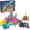 LEGO Disney Princess Ariel's Crystal Cavern, set da gioco Disney costruibile per bambini, mini bambola sirena Ariel e figura di pesce, scrigno del tesoro, regalo per ragazze e ragazzi dai 4 anni in