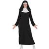 Karabu Costume da suora economico con copricapo vestito abito monaca bambina ragazza (14-16 anni)