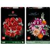 BRICKCOMPLETE Lego Botanical Collection 10342 Bellissimo bouquet di fiori rosa (con 10328 mazzo di rose)