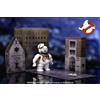 Jada Nanoscene: Ghostbusters 6 pollici Stay Puft Marshmallow Man pressofuso Figura di Metallo con Nano Ecto-1 Diecast Veicolo