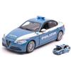Burago BU21085 Alfa Romeo Giulia Polizia 1:24 MODELLINO Die Cast Model Compatibile con
