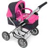 Bayer Chic 2000 555 12 - Passeggino per Bambole Smarty, Colore: Rosa e Blu a Pois
