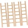 MOLUCKFU 4 pezzi Mini Scala in Legno per Casa delle Bambole da Scale in Miniatura per Decorazioni Accessori per Presepe e Giardino per Scatti Fotografici e Progetti DIY