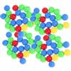 WEKAMOS Biglie da Gioco Educative Colorate in Plastica per Intrattenimento Familiare, 4 Borse di Palline Sostitutive per Festa di Compleanno e Gioco Interattivo Colore Casuale