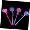 FOYTOKI 4 Pz Bacchette Magiche Luminescenti in Plastico Portatili Batteria a Pulsante per Feste Notturne e Eventi a Tema Colore Casuale