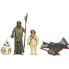 Star Wars Il risveglio della Forza - Statuette da 9,5 cm, Lotto di 3, Missione nel Deserto, BB-8 e Il Criminale di Unkar (Set di 3)