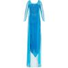 Katara 1768 Costume Donna Principessa Elsa Adulto Travestimento Frozen Donne Vestito Carnevale Halloween - Taglia XXL