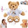 MeterBear Orso di Peluche Personalizzato con Registratore Vocale Personalizzato Teddy Bear, Orsacchiotto Peluche come Regalo Personalizzati per Donne Uomini a San Valentino, Regali Anniversario (26cm)