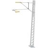 SZLIFE Palo della Linea Aerea per modellismo Ferroviario in 1:87 Ho, Simulazione in Miniatura, Albero della catenaria per progetti Fai da Te di